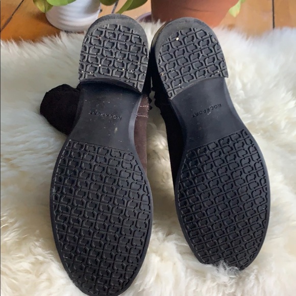 Brown Suede Rockport Ankle Boots - Picture 3 of 4